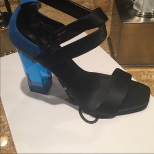 Aldo Black and Blue Sandals